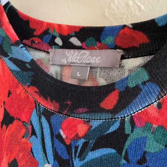 Lela Rose Floral Print Midi Dress - Picture 2 of 5